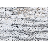 Flotte hvide murerstens væg